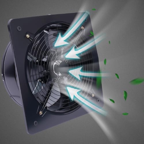 16'' Explosion Proof Fan, 750W Wall Mounted Utility Blower Fan Garage Kitchen Axial Fans, 2800RPM Industrial Ventilation Extractor Fans, Paint Booth Exhaust Fan (16in-750W)