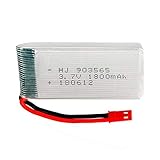 2 Pcs 3.7V 1800mAh 20C Jst Plug Rechargeable Lipo Battery with USB Charger for JJRC A6 H68 RC Drone Quadcopter Spare Parts