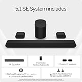 VIZIO 5.1 Soundbar SE, Wireless Subwoofer, Surround Sound w/Dolby Atmos, DTS:X, Bluetooth Speaker - SV510X-0806 (New, 2024 Model)