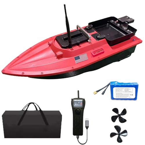 CRESEAPRODUCTS JABOBOAT High Speed RC Fishing Bait Boats for Ocean Lake Fishing, 500M Range, 4.5KG Load, Cruise Control
