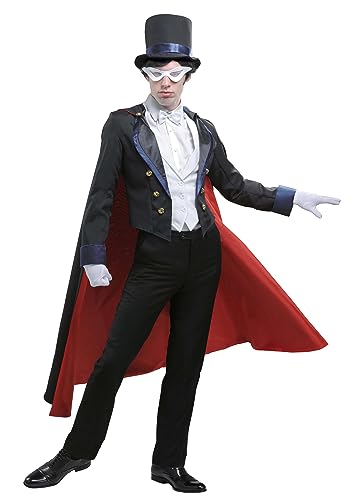 Sailor Moon Tuxedo Mask Costume for Men X-Small Black