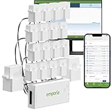 Emporia Gen 3 Smart Home Energy Monitor with 16 50A Circuit Level Sensors | Home Energy Automation and Control | Real Time Electricity Monitor/Meter | Solar/Net Metering