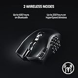 Razer Naga V2 HyperSpeed Wireless MMO Gaming Mouse: 19 Programmable Buttons - HyperScroll Technology - Focus Pro 30K Optical Sensor - Mechanical Mouse Switches Gen-2 - Up to 400 Hr Battery Life