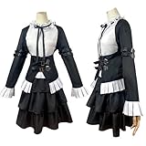 FMPVDI Erza Scarlet Cosplay Costume Erza Cosplay Outfit Uniform Maid Black Halloween Women