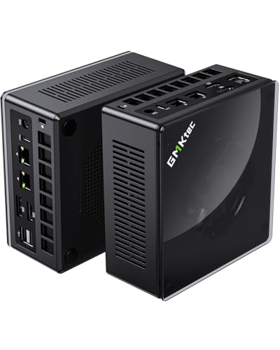 GMKtec Gaming Mini PC K8 Plus AMD Ryzen 7 8845HS(8C/16T, up to 5.1GHz) 32GB DDR5 RAM 1TB SSD, Desktop Computer Preinstalled Windows 11 Pro Dual NIC 2.5G, HDMI 2.1, USB4