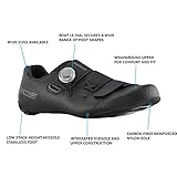 SHIMANO SH-RC502 Lightweight Men's Road Cycling Shoe Packed with Pro Features, Black, 9.5-10