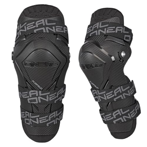 O'NEAL Mens Pump gun Mx Knee Guard Carbon Look(Black, One Size)