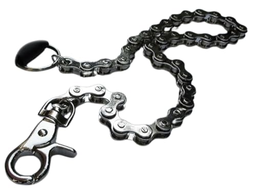 TrendyFashionJewelry Men Wallet Chain Biker 22" Long Keychain Bike Motorcycle Links Silver
