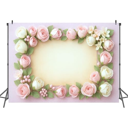 7x5FT Wedding Invitation Photography Backdrop Background Cloth Portrait Photo Booth Studio Prop Banner Photographers Home Office Decor Supplies