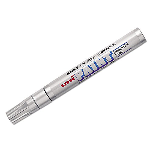 Uni-Paint 63614 Marker, Medium Point, Metallic Silver