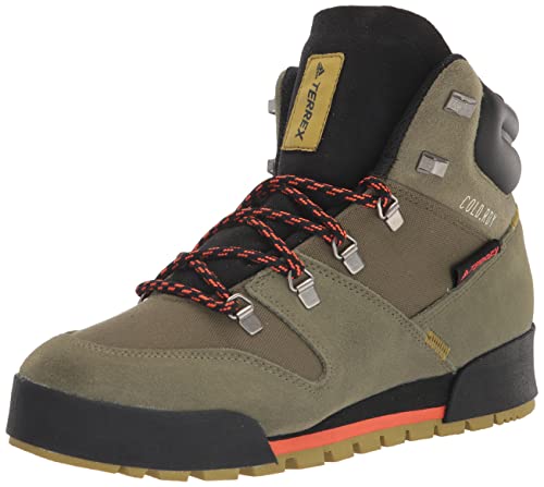 adidas Men's Terrex Snowpitch Cold.RDY Walking Shoe, Focus Olive/Black/Pulse Olive, 11