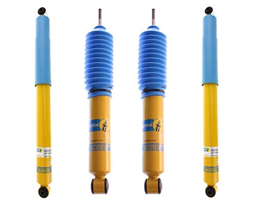 Bilstein 24-060813 24-060820 Set of 4600 Series Monotube Front & Rear Shocks fits 2001 2010 Silverado Sierra 2500HD 4WD | Improves Ride Quality, Handling & Comfort | Direct Fit