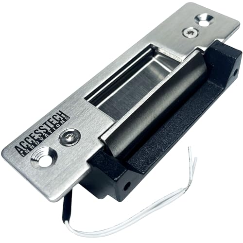 Heavy Duty Electric Strike Door Lock ANSI Standard Access Control System | 2,200+ LBS | Fail-Secure/Fail-Safe Adjustable | 12VDC Input Voltage | AccessTech Innovations | Model: 300