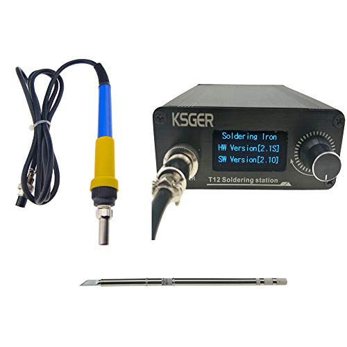 V2.1S T12 Digital Temperature Controller Soldering Station Electric Soldering Iron Tips T12-K + 907 Handle