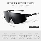 gesruny Polarized Sport Sunglasses for Men and Women, Lightweight Sun Glasses with UV Protection for Cycling Running Fishing