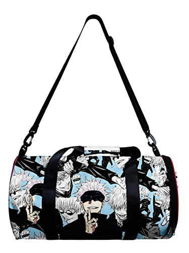 HANDAFA Anime Jujutsu Kaisen Gym Bag Manga Cosplay Sport Duffel Bag With Shoe Compartment(Gojo Multi) One size