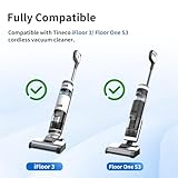 Roller Brush and Filter Replacement Compatible with Tineco iFloor 3/ Floor One S3 Cordless Vacuum Cleaner, Replacement Parts Include 3 Brush Rollers, 3 Filters