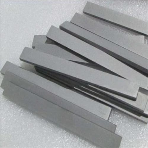 2.5x10x330mm YG8 Tungsten Steel Strips Bar Tungsten Carbide Square Bars Block Resistant Carbide Plate Hard Alloy Blade Plate(5x6x330mm 1pcs)