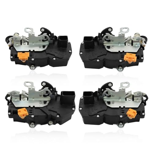 Yunnergo 4 Pcs Front & Rear Door Lock Actuators Compatible with Tahoe Avalanche Silverado 1500 2007-2009 931-303 15785123 Driver Passenger Side Door Latch