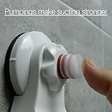 Pump&fix 45 Degrees Adjustable Handheld Shower Head Holder Suction Cup Wall Mount Bracket