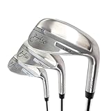 Premium Forged Golf Wedge 3 Piece Set - Full Face Grooves + Milled Face Golf Wedges for Men 52 56 60 Degree Set Corded Grip for Increase Control and Comfort