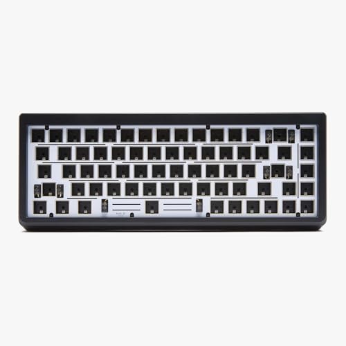Higround Summit 2.0-65% Barebone Kit - Black, Wired Mechanical Gaming Keyboard Frame, Full CNC Aluminum Case, South-Facing RGB Lightning, Gasket-Mounted Design, Triple Dampening, Hot Swappable