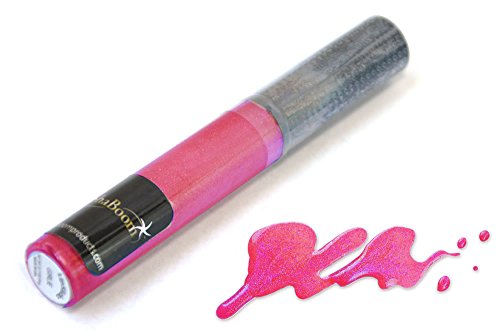 ShaBoom Beauty Jojoba-Based Moisturizing Long-Lasting, Highly Pigmented, Glossy Colored Lip Gloss Lacquer Wand, Paraben, Talc, and Cruelty Free (Clearly Pink)