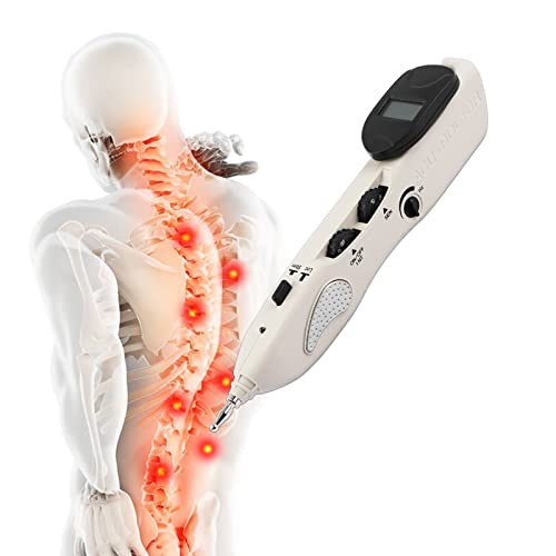 STMKB Acupuncture Pen, Electronic Acupuncture Massage Pain Therapy Electric Acupuncture Meridian Pen, Automatically Detect Acupuncture Points, 10 Levels of Intensity Adjustment
