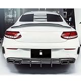 MCARCAR KIT Carbon Fiber Rear Diffuser for Mercedes Benz C Class W206 C43 AMG Coupe 2-Door 2021 Lower Rear Bumper Lip Spoiler Body Kit Factory Outlet