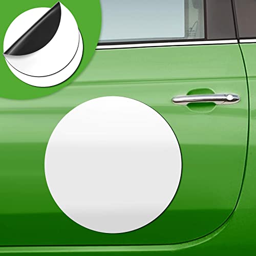 Frienda 2 Pack Blank Car Magnets Magnetic Set Bumper Sticker Sheet with Self Adhesive Magnets for Car to Advertise Business Cover Company Logo Prevent Scratches and Dents Flexible