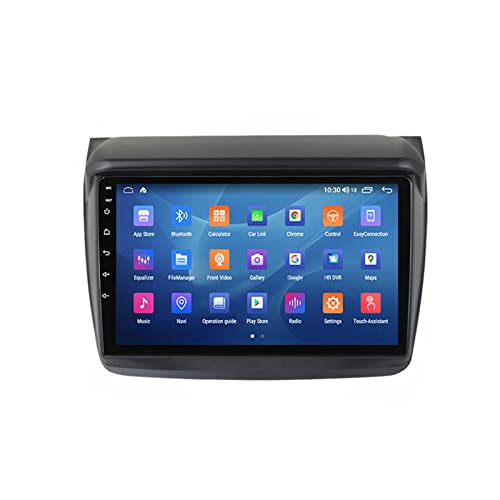 9 Inch Car Stereo Double Din Bluetooth Touch Screen FM Radio Car MP5 Player with Backup Camera, for Mitsubishi Pajero Sport 2 L200 2008-2016 Support Carplay/DSP/Mirrorlink/SWC,Octa core,6G+128G