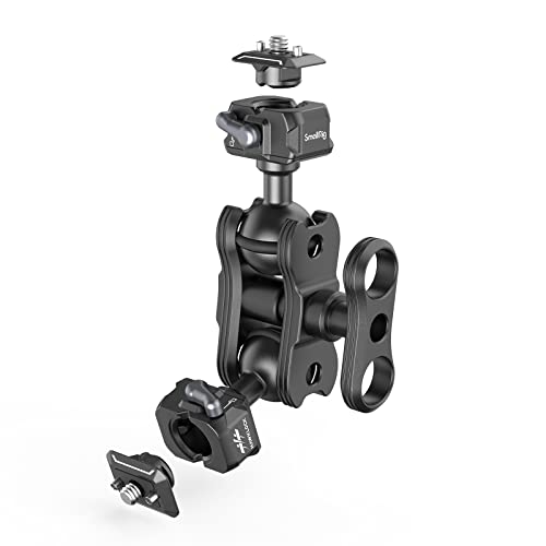 SmallRig Quick Release Ballhead Magic Arm 360° Rotation Articulating Magic Arm with 1/4" Screw, Drop-in HawkLock Camera Clamp for Field Monitor, Camera, Light, Max Load of 5kg, Aluminum Alloy - 3515C