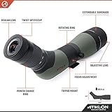 Athlon Optics Argos HD 20-60x85 Spotting Scope - 45 Degree, Green/Black