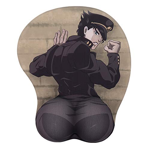 Boo Ace Joestar PP Anime 3D Mouse Pad with Soft Wrist Rest Gaming 3D Mousepads 2Way Skin (MP-Joestar PP)