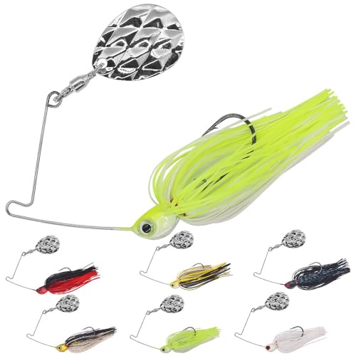 Mini-Spinner-Baits-for-Bass-Fishing-Lures-Colorado-Spinnerbait-Top-Water-Micro-Spinner-Smallmouth-Pan Fish Bait Crappie Lure Sets 1/8 1/4oz