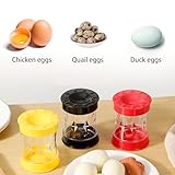 Hard boiled egg peeler tool, 2025 new Boiled egg sheller, egg shell opener for hard boiled eggs, suitable for egg and quail egg shell opening tool, shake to easily open the shell(Black)