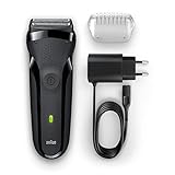 Braun Series3 300s Men Electric Clean Shaver Rechargeable Waterproof Razor Black