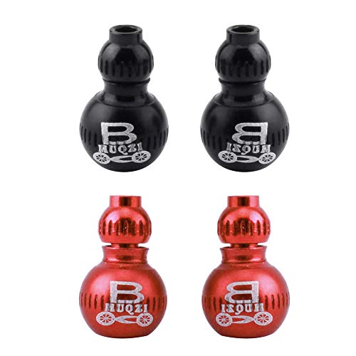 Saiper 4pcs Cucurbit Aluminum Alloy Bike Brake Cable Caps Gear Wire End Tips Crimps for Road Bike and Mountain Bicycle