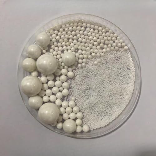 WODOFULHY 95% Zirconia Grinding Bead Grinding Medium Pure Zirconia Ball School Yttrium Stable fine Experiment Vertical Sand Laying Machine Stirred Ceramic microspheres (1000g) (1mm)