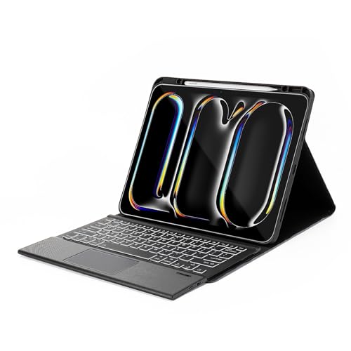 Sahara - Navigate Series Keyboard Case with Track Pad for iPad Pro (M4) 13" 2024, Black, (TB00388)