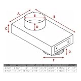 National Chimney Insert Adapter with Clean-Out Door (6 inch)