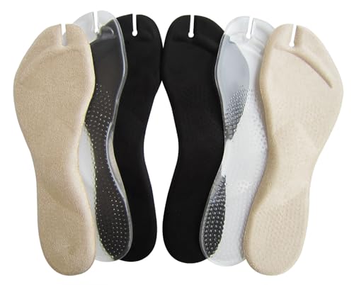 Bellcon Self-Adhesive Silicone Gel Shoe Insoles for Women Sandals and Flip-Flops Thong High Heels Arch Support Shoe Inserts for Flat Feet Pains Relief Plantar Fasciitis Bone Spurs
