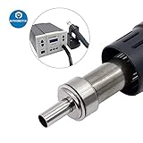 9pcs/set 861DW Hot Air Gun Resisting Nozzles Quick 861dw Rework Station Heat Gun Resisting Nozzles 45 Degree Curved Angle Nozzle Sleeve for PCB Microscope Soldering Repair