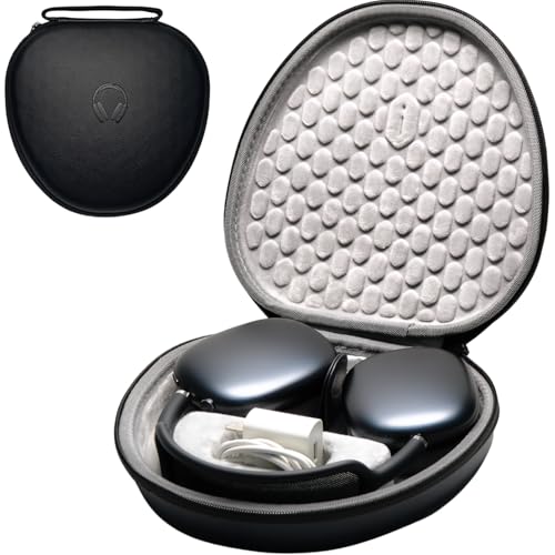 for Apple AirPods Max Case Accessories: WIWU AirPod Max Case with Sleep Mode, Full Protection Water-Resistant, Slim Lightweight Hard Organizer | Headphones Case AirPod Max Accessories Fits 1st 2nd Gen