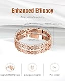 Jecanori Copper Bracelets for Women, Pure Copper Magnetic Bracelet with 3500 Gauss Effective Magnets