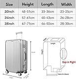 T Tersely 3 Pieces Luggage Cover Protectors, Clear PVC Suitcase Cover Set for 20 24 28 inch luggage,Waterproof Suitcase Protective Covers for Tsa Approved for Travel