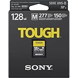 Sony TOUGH-M series SDXC UHS-II Card 128GB, V60, CL10, U3, Max R277MB/S, W150MB/S (SF-M128T/T1)