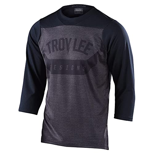 Troy Lee Designs Cycling MTB Bicycle Mountain Bike Jersey Shirt for Men, Jersey (Black, Large)