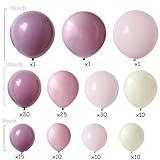 Pink and Purple Balloon Arch Kit 143pcs Dusty Purple Lavender Pastel Macaron Pink Balloons for Girls Birthday Baby Shower Wedding Shower Decorations