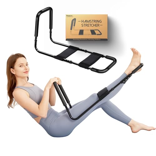 PressLoo Hamstring Stretcher for Knee Extension & Pain Relief, Adjustable Low Back, Calf, Leg & Hip Stretching Device for Flexibility, ACL Surgery Recovery Physical Therapy Equipment